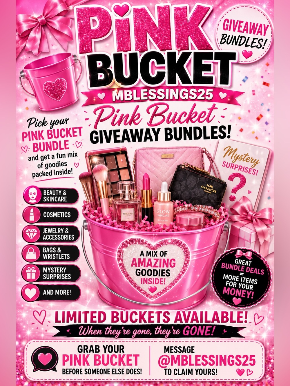 Pink Bucket Bundle Giveaway